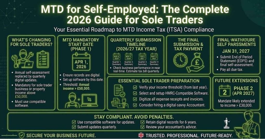 MTD for Self-Employed 2026 | UK Sole Trader Guide