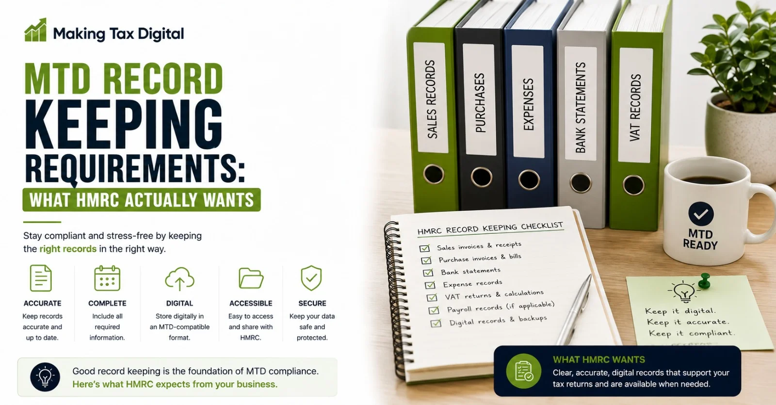 MTD record keeping requirements UK - digital records rules under Making Tax Digital by ICAEW chartered accountants