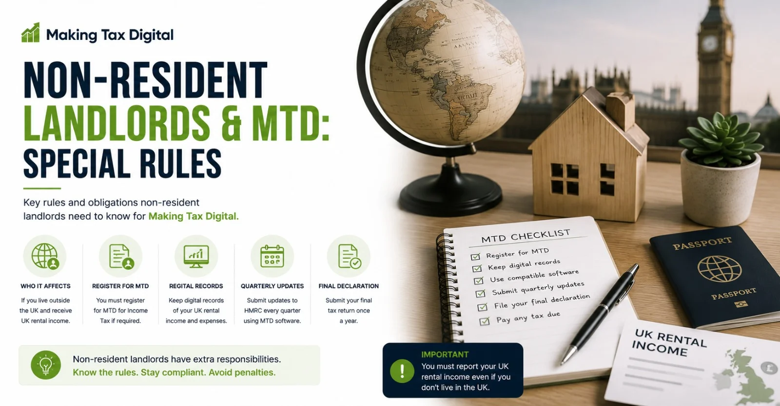 Non-resident landlord MTD UK guide - NRLS and Making Tax Digital by ICAEW chartered accountants